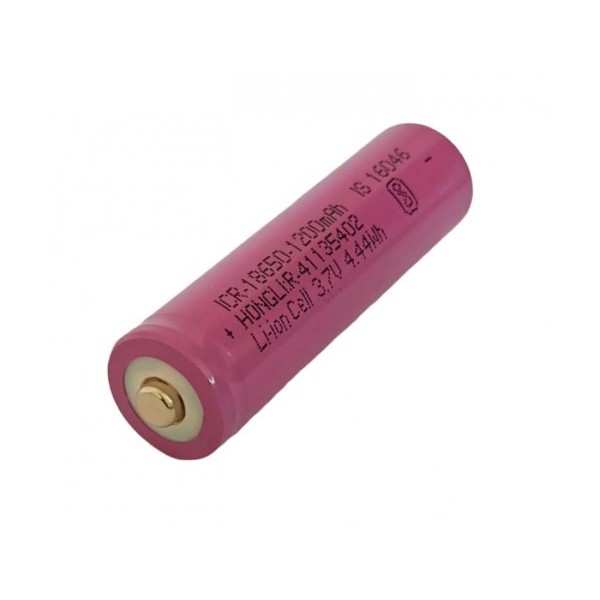 HONGLI 3.7V 1200MAH 4.44WH ICR 18650 LI ION CELL RECHARGEABLE BATTERY